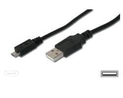 USB napjec/datov kabel 3m  Typ USB A na Micro USB - Zlacen kontakty - 119 K