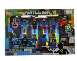 Sada 12ks Figurek -  Minecraft  4,5cm (nov)  - 299 K